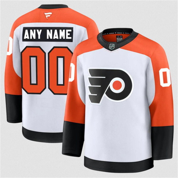 Philadelphia Flyers ACTIVE PLAYER Custom White 2024-25 Away Stitched Hockey Jersey Philadelphia Flyers ACTIVE PLAYER Custom White 2024-25 Away Stitched Hockey Jersey