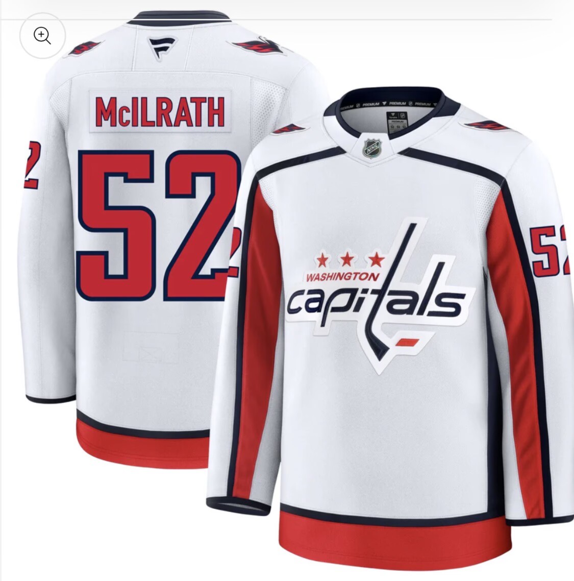 Washington Capitals #52 Dylan Mcilrath White Jersey