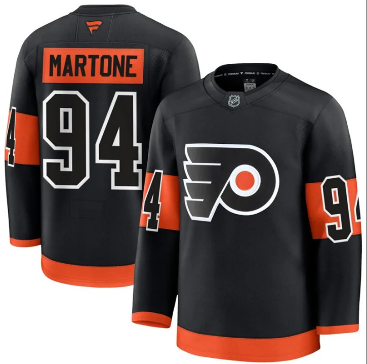 Philadelphia Flyers #94 Porter Martone Fanatics Black Alternate Premium Jersey