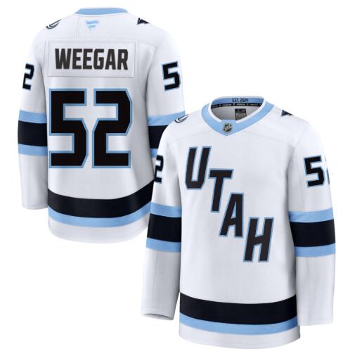 Utah Mammoth #52 Mackenzie Weegar Fanatics White Away Premium Jersey