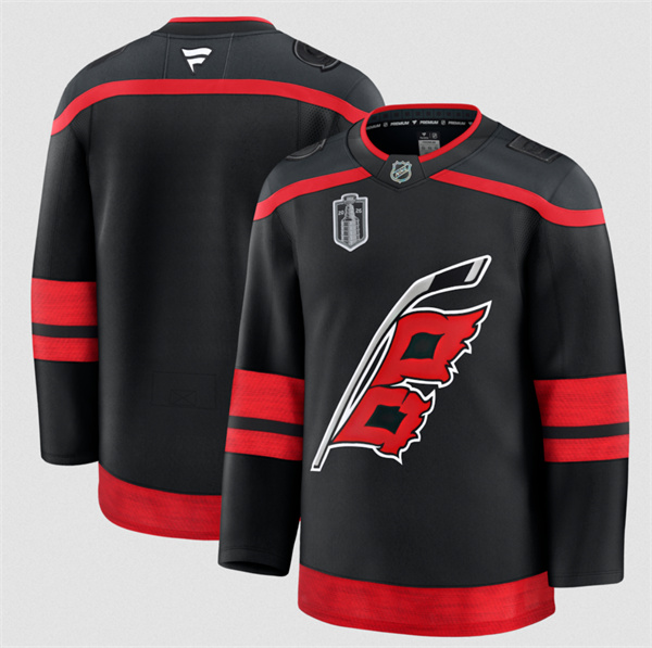 Carolina Hurricanes Blank Black 2026 Stanley Cup Final Home Premium Hockey Stitched Jersey