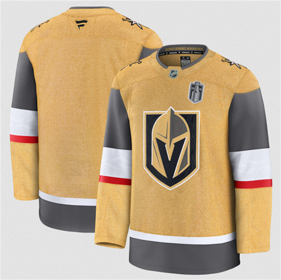 Vegas Golden Knights Blank Gold 2026 Stanley Cup Final Patch Home Stitched Hockey Jersey