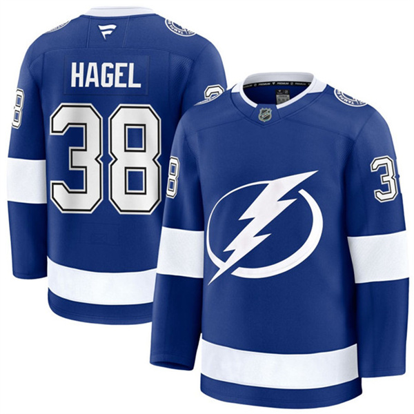 Tampa Bay Lightning #38 Brandon Hagel Blue Home Stitched Hockey Jersey