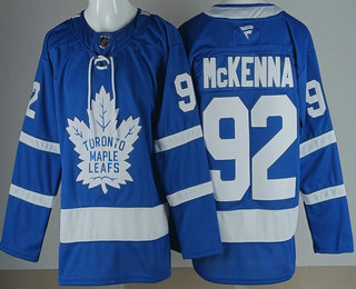 Toronto Maple Leafs #92 Gavin McKenna Blue Authentitc Jersey Toronto Maple Leafs #92 Gavin McKenna Blue Authentitc Jersey