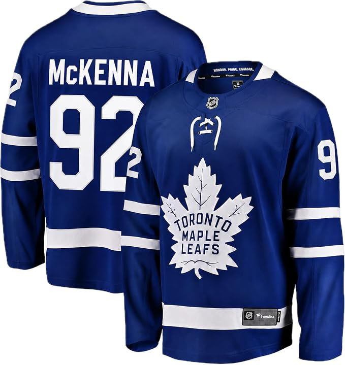 Toronto Maple Leafs #92 Gavin McKenna Fanatics Blue Stitched Hockey Jersey Toronto Maple Leafs #92 Gavin McKenna Fanatics Blue Stitched Hockey Jersey