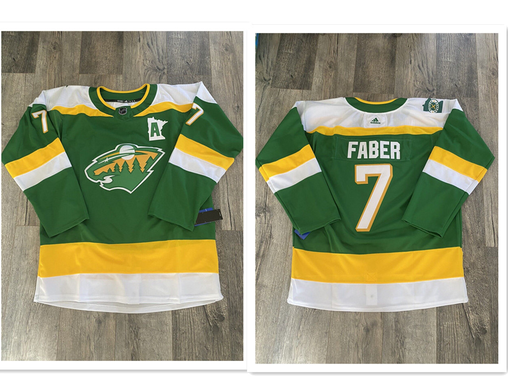 Minnesota Wild #7 Brock Faber Green 2023-24 Stitched Jersey