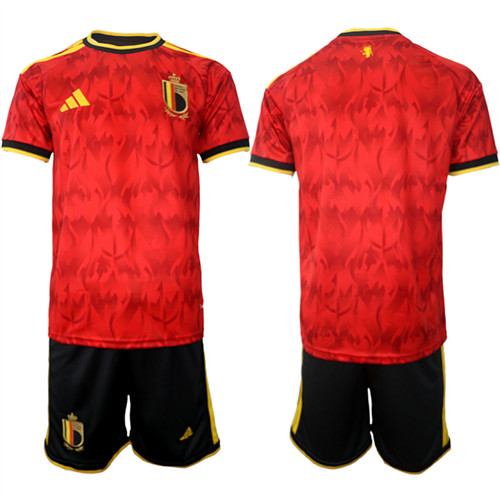 Belgium Blank National Team FIFA x World Cup 2026 Home Red On Field Jersey