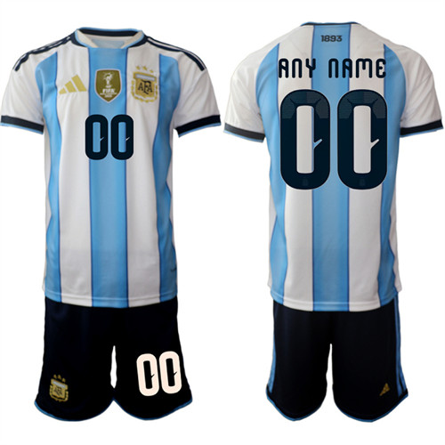 Argentina Custom Any Name And Number National Team FIFA x World Cup 2026 Home White On Field Jersey Argentina Custom Any Name And Number National Team FIFA x World Cup 2026 Home White On Field Jersey