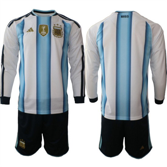 Argentina Blank Long Sleeve National Team FIFA x World Cup 2026 Home White On Field Jersey Argentina Blank Long Sleeve National Team FIFA x World Cup 2026 Home White On Field Jersey