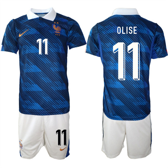 France #11 OLISE National Team FIFA x World Cup 2026 Home On Field Jersey