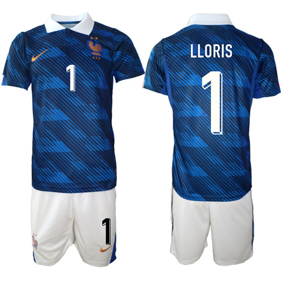 France #1 LLORIS National Team FIFA x World Cup 2026 Home On Field Jersey