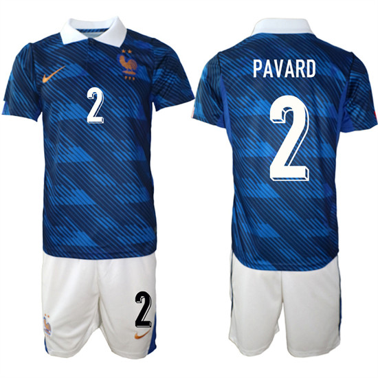 France #2 PAVARD National Team FIFA x World Cup 2026 Home On Field Jersey