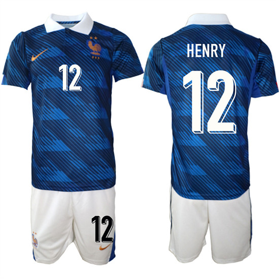 France #12 HENRY National Team FIFA x World Cup 2026 Home On Field Jersey