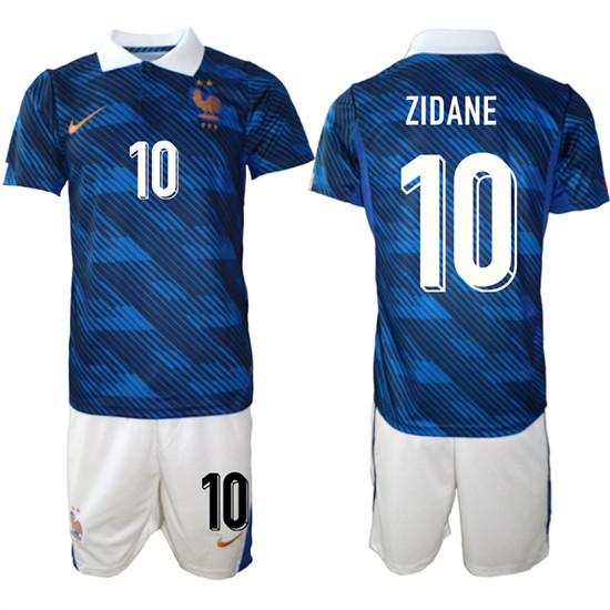 France #10 ZIDANE National Team FIFA x World Cup 2026 Home On Field Jersey