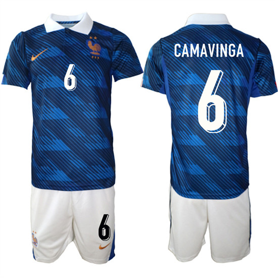 France #6 CAMAVINGA National Team FIFA x World Cup 2026 Home On Field Jersey