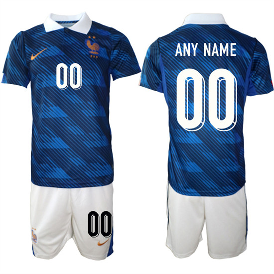 France Custom Any Name And Number National Team FIFA x World Cup 2026 Home On Field Jersey