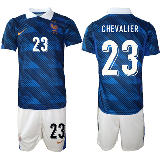 France #23 CHEVALIER National Team FIFA x World Cup 2026 Home On Field Jersey