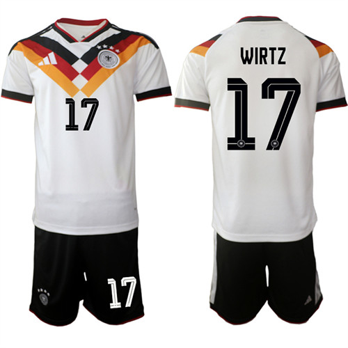 Germany #17 WIRTZ National Team FIFA x World Cup 2026 Home White On Field Jersey