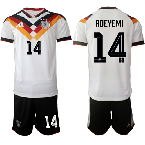 Germany #14 ADEYEMI National Team FIFA x World Cup 2026 Home White On Field Jersey