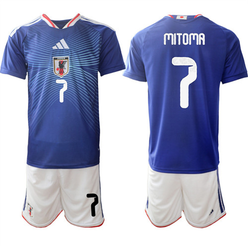 Japan #7 MITOMA National Team FIFA x World Cup 2026 Home Blue On Field Jersey