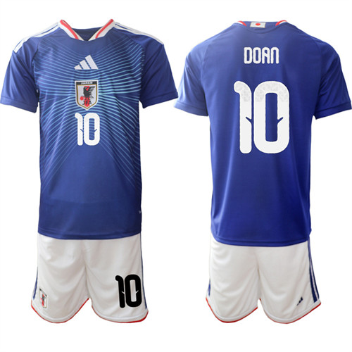 Japan #10 DOAN National Team FIFA x World Cup 2026 Home Blue On Field Jersey