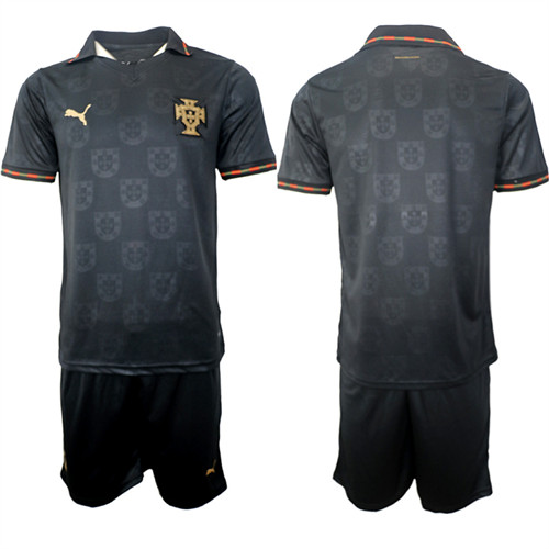 Portugal Blank National Team FIFA x World Cup 2026 Away Gray On Eusebio special edition Jersey