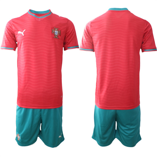 Portugal Bland Or Custom National Team FIFA x World Cup 2026 Home Red On Eusebio special edition Jersey