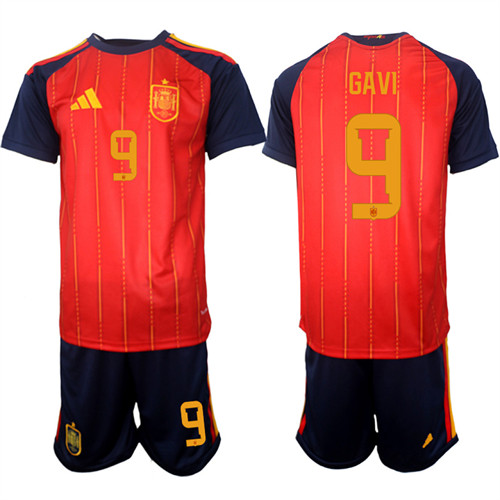 Spain #9 GAVI National Team FIFA x World Cup 2026 Home Red On Field Jerseys Spain #9 GAVI National Team FIFA x World Cup 2026 Home Red On Field Jerseys
