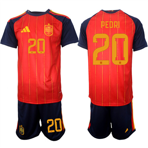 Spain #20 PEDRI National Team FIFA x World Cup 2026 Home Red On Field Jerseys Spain #20 PEDRI National Team FIFA x World Cup 2026 Home Red On Field Jerseys