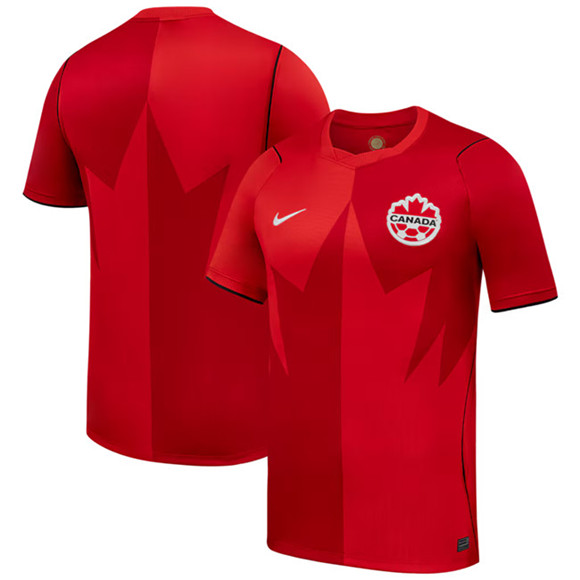 Canada Blank 2026 Red Home Soccer Jersey
