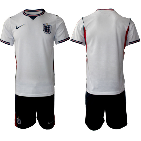 England 2026 White Home Soccer Jersey Suit