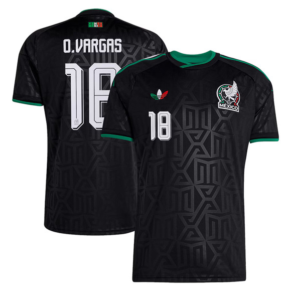 Mexico #18 Obed Vargas Black 2026 Soccer Jersey Suit