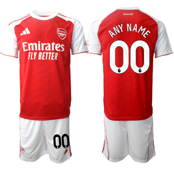 Arsenal F.C Active Player Custom 2026 Red Home Soccer Jersey Suit