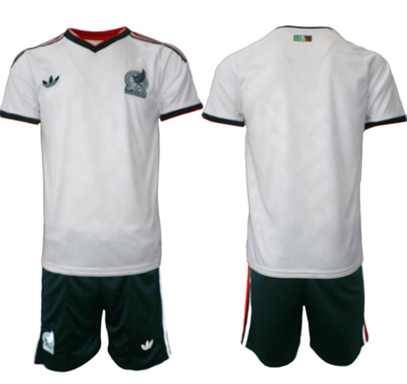 Mexico Blank White Away Soccer Jersey Suit Mexico Blank White Away Soccer Jersey Suit