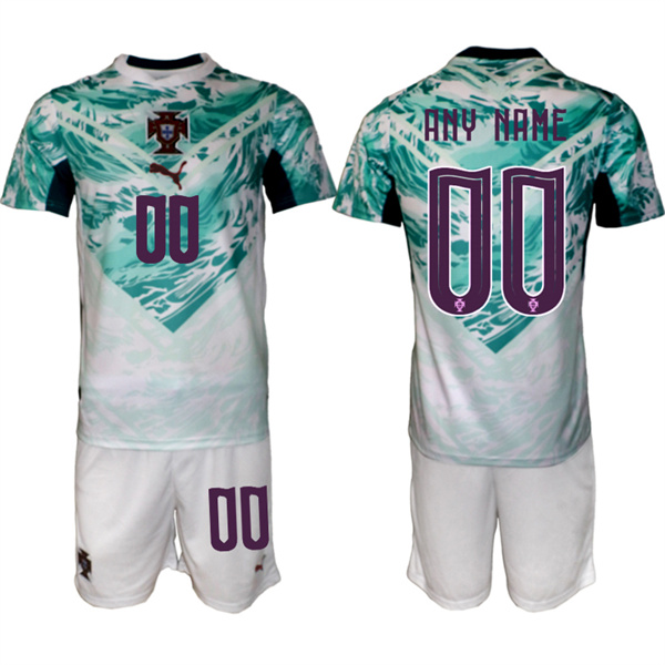 Portugal Team Custom Green 2026 World Cup Away Soccer Jersey Suit