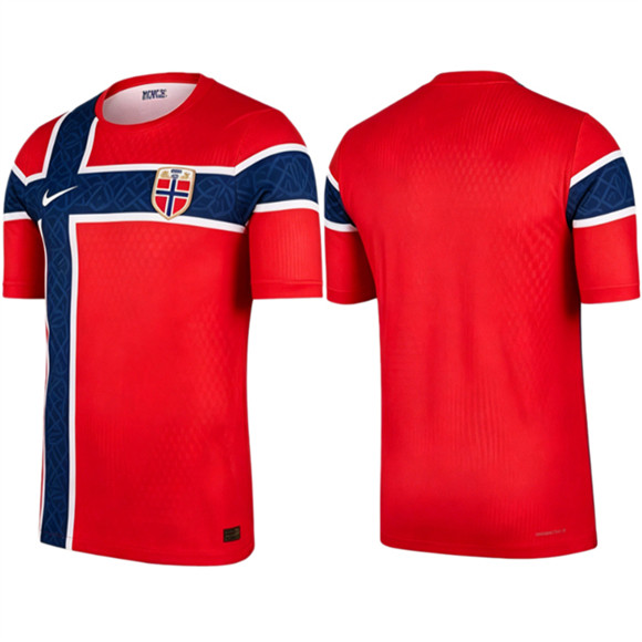 Norway Custom 2026 World Cup Red Home Soccer Jersey Norway Custom 2026 World Cup Red Home Soccer Jersey