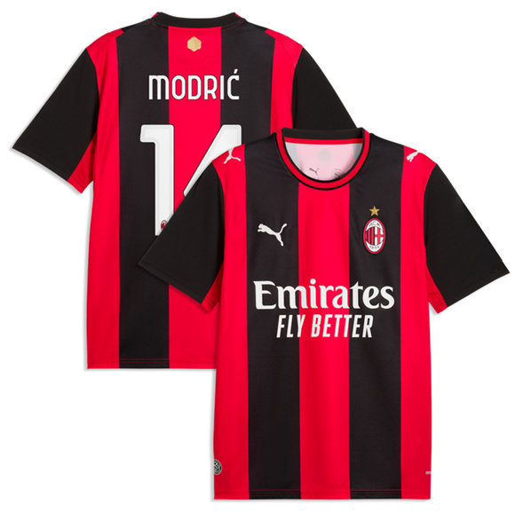 AC Milan Custom Black Red 2026-27 Home Soccer Jersey